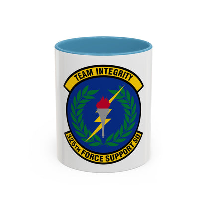 325 Force Support Squadron AETC (U.S. Air Force) Accent Coffee Mug