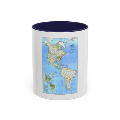 Americas, The (1979) (Map) Accent Coffee Mug