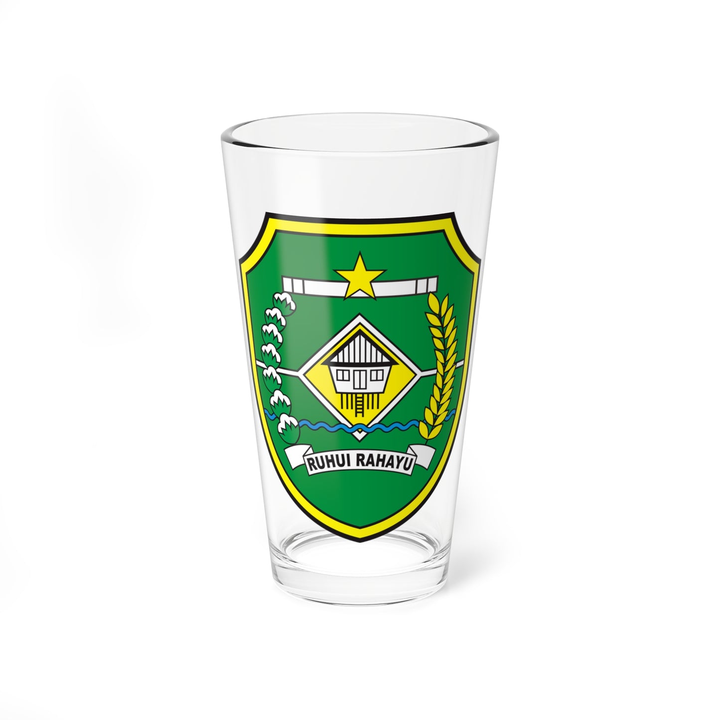Coats of arms of Tapin Regency (Indonesia) (Coat of Arms) Pint Glass 16oz