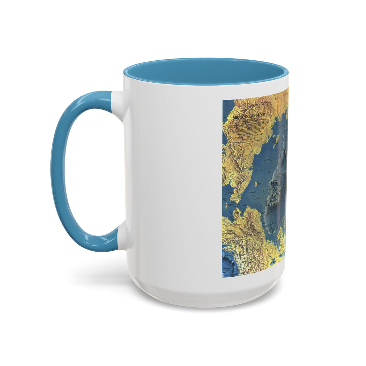 Arctic Ocean Floor (1971) (Map) Accent Coffee Mug