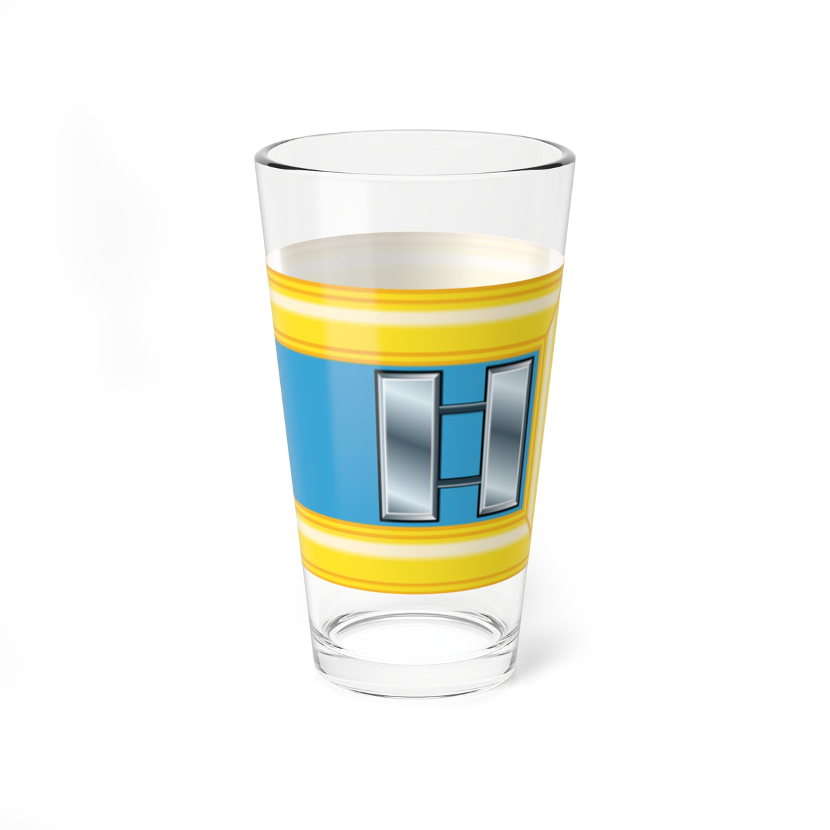Army USA OF 02 (United States) (Military Rank) Pint Glass 16oz