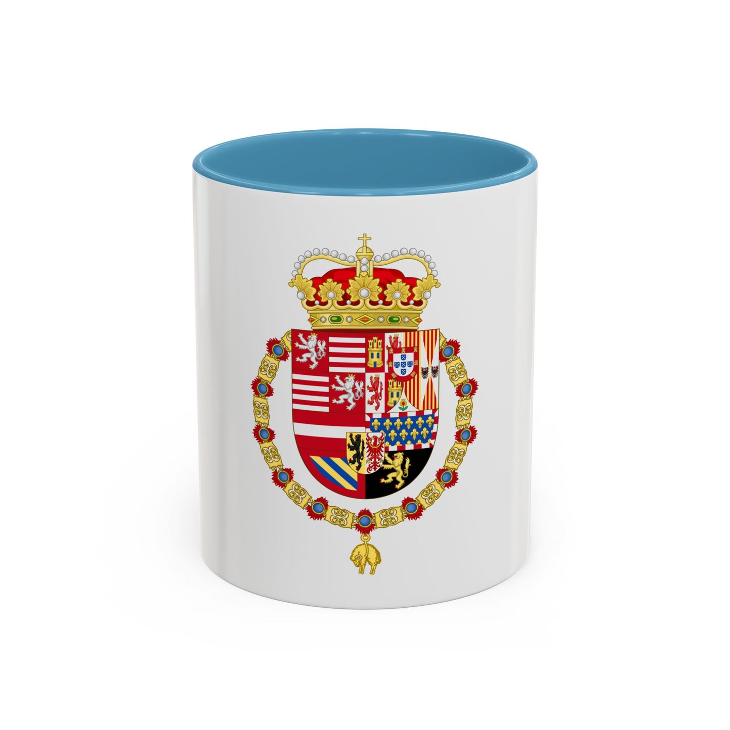 Coat of Arms of Archduke Albert of Austria as Governor-Monarch of the Low Countries - Accent Coffee Mug