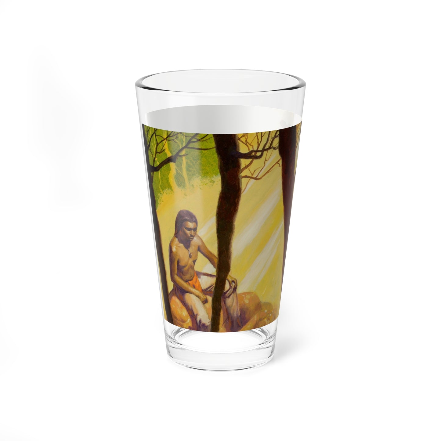 Squanto and the Miracle of Thanksgiving, interior illustrations (18), 2012 (Magazine Illustration) Pint Glass 16oz