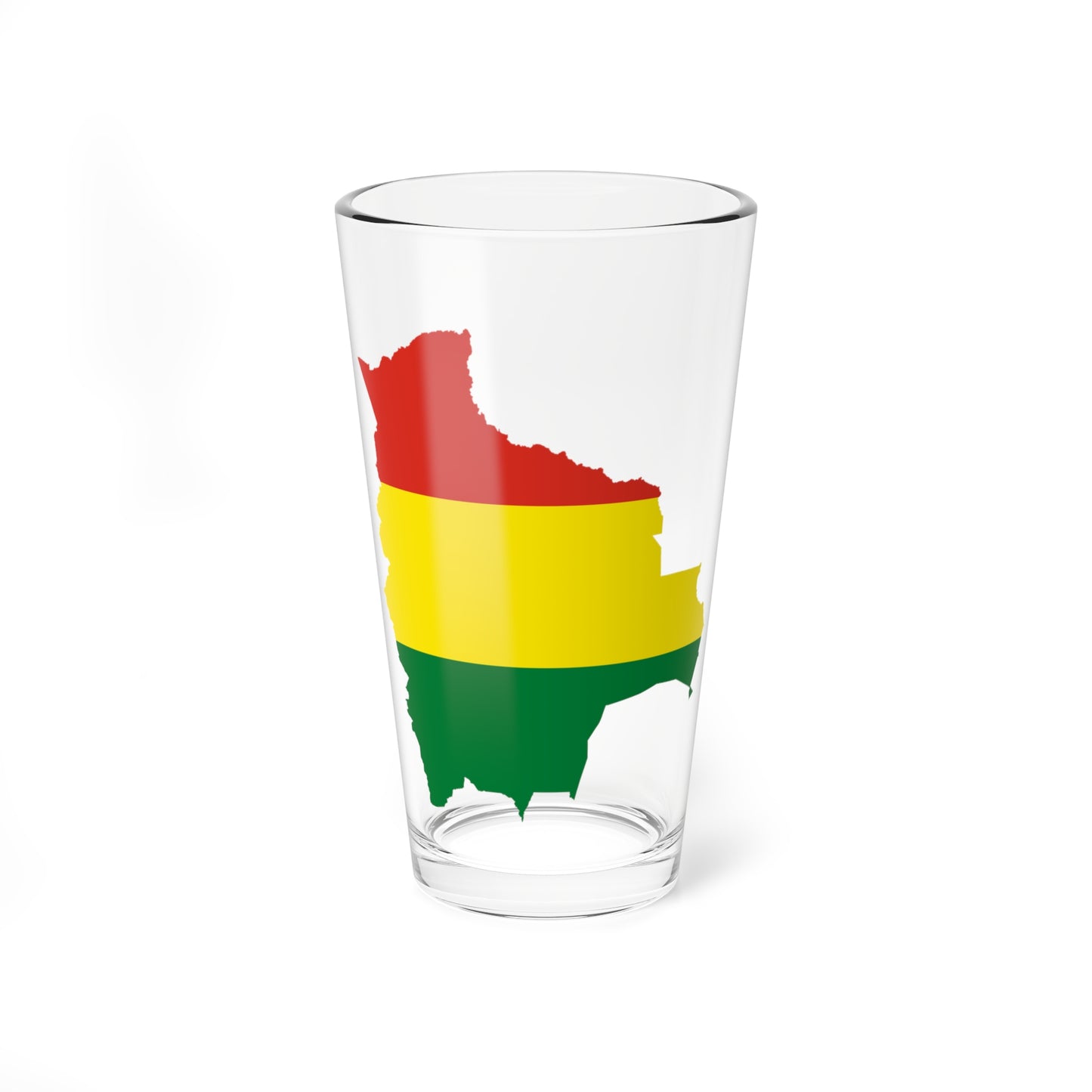 Flag-map of Bolivia (Bolivia) Pint Glass 16oz