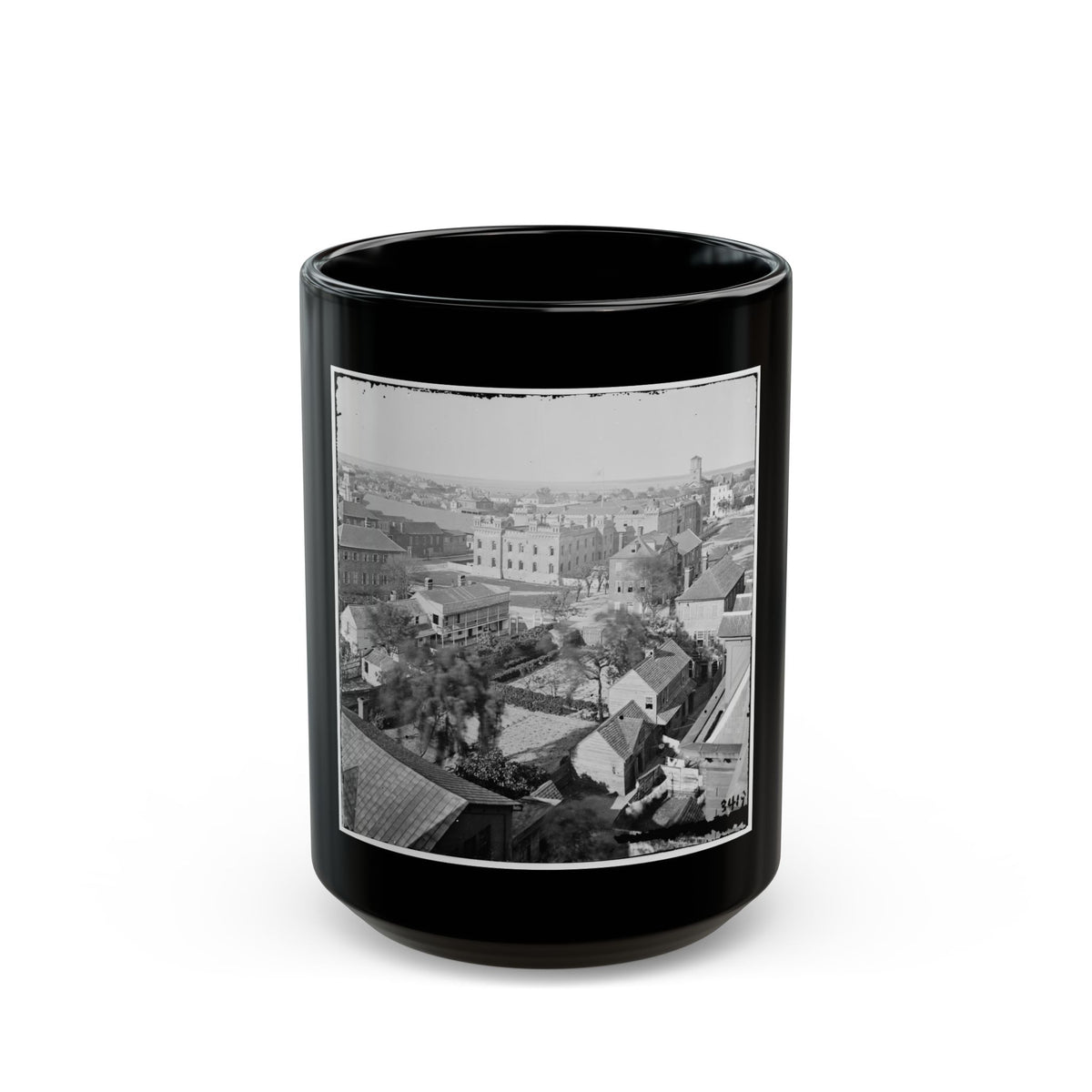 Charleston, S.C. View, From Roof Of Orphan Asylum; The Citadel In Middle Distance (U.S. Civil War) Black Coffee Mug