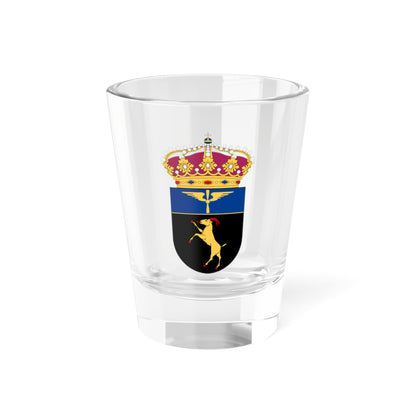 Hälsinge flygflottilj vapen (Sweden) (Coat of Arms) Shot Glass 1.5oz