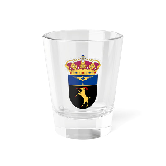Hälsinge flygflottilj vapen (Sweden) (Coat of Arms) Shot Glass 1.5oz