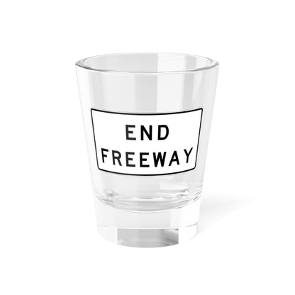 MUTCD-CA R58-1 (California) (Road Sign) Shot Glass 1.5oz