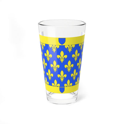 Drapeau fr departement Ardeche (France) Pint Glass 16oz
