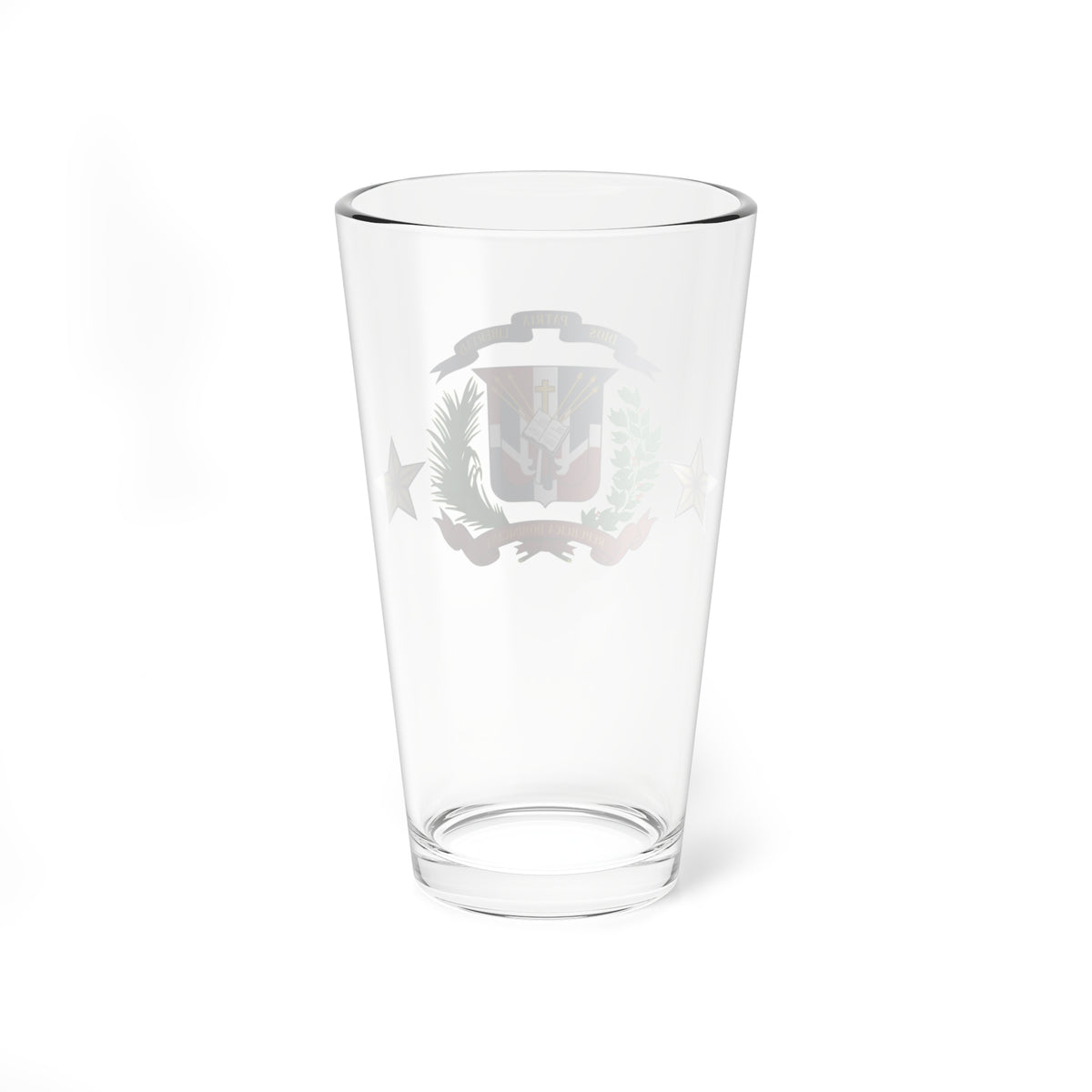 Dominican Republics Military Major General and Vice Admiral Rank Insignia (Military Rank) Pint Glass 16oz