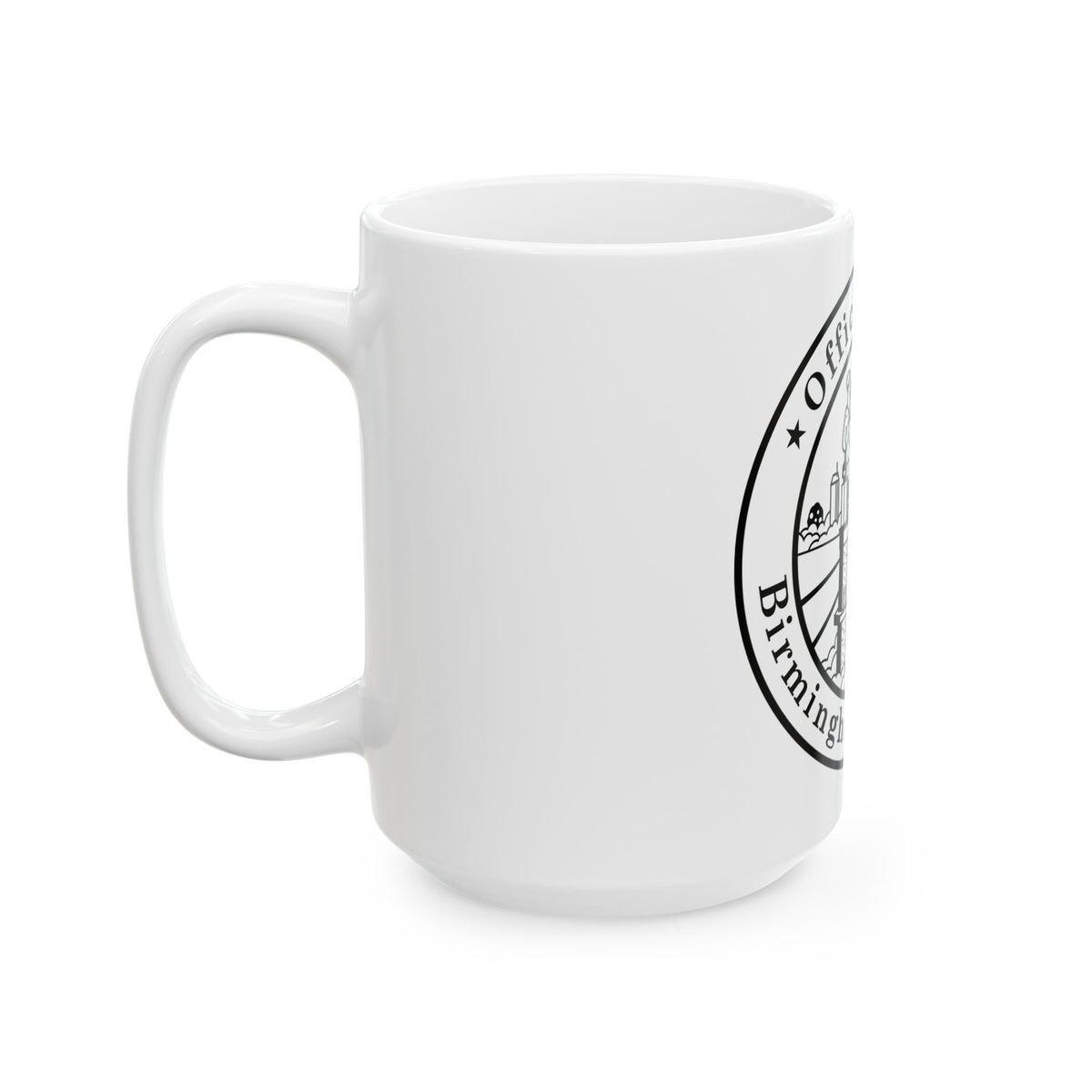 Seal of Birmingham Alabama - White Coffee Mug
