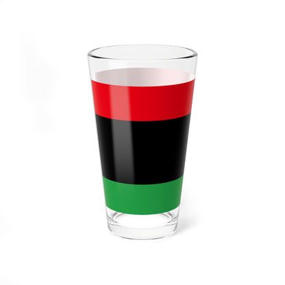 Flag of Libya without crescent and star (Libya) Pint Glass 16oz