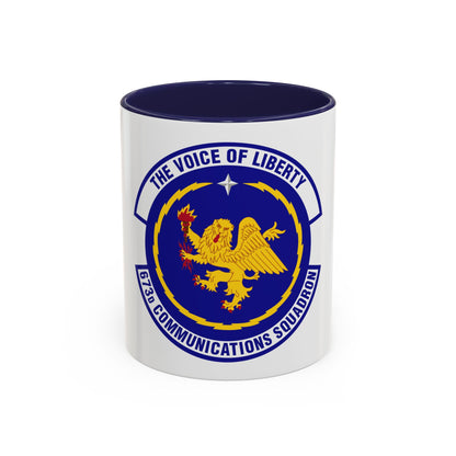 673d Communications Squadron (U.S. Air Force) Accent Coffee Mug