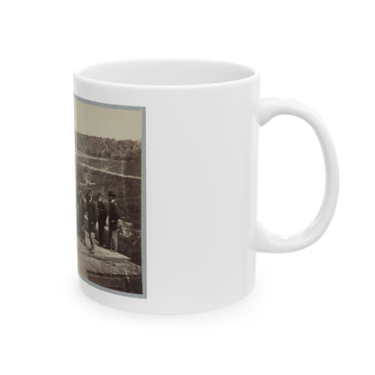 13 Inch Mortar  Dictator  In Front Of Petersburg, Va. (U.S. Civil War) White Coffee Mug