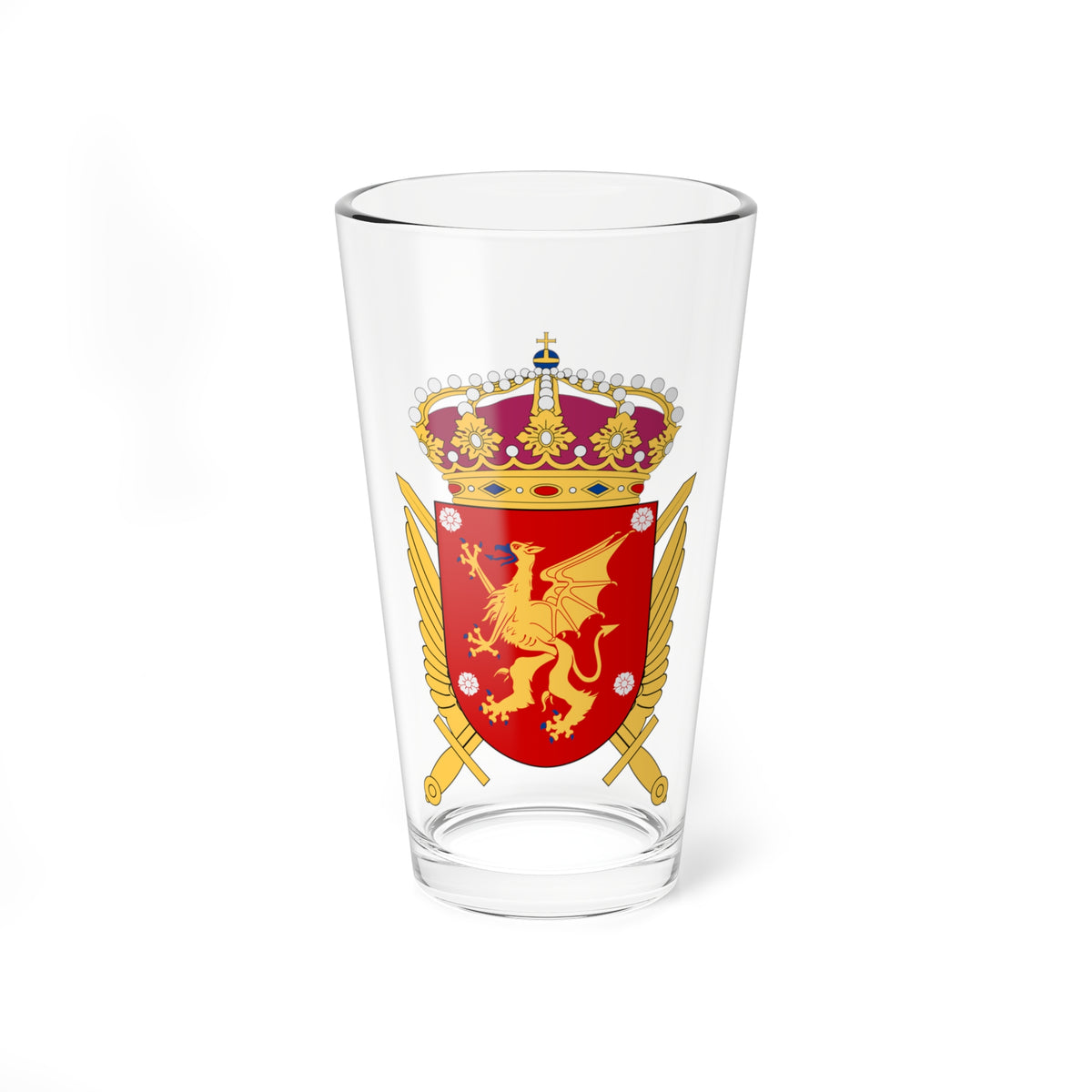 Östgöta helikopterskvadron vapen (Sweden) (Coat of Arms) Pint Glass 16oz