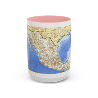Central America - Mexico (1973) (Map) Accent Coffee Mug