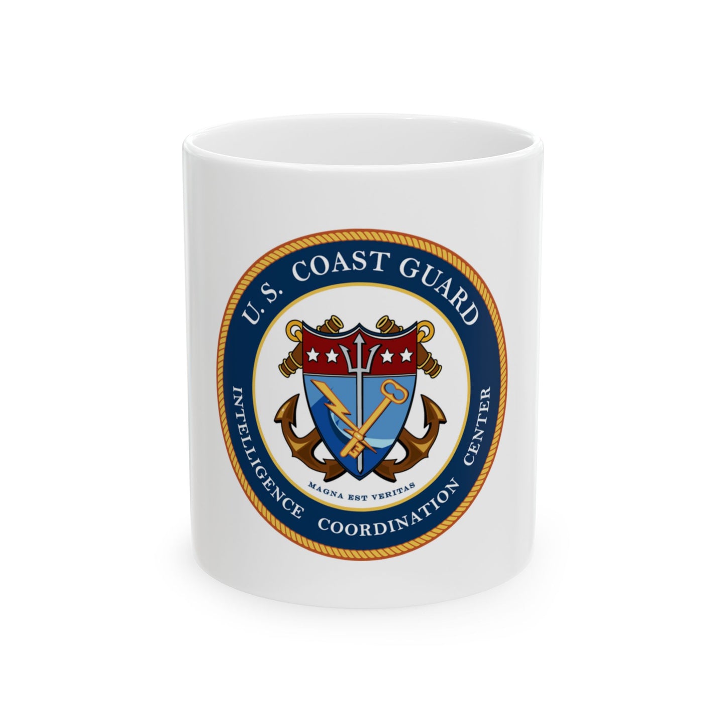 USCG Intelligence Coordination Center (U.S. Coast Guard) White Coffee Mug