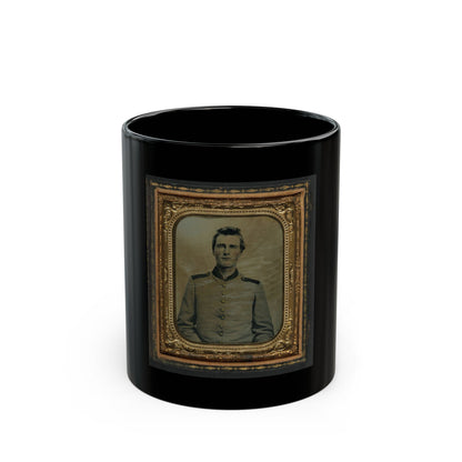 Unidentified Soldier In Confederate Uniform 001 (U.S. Civil War) Black Coffee Mug