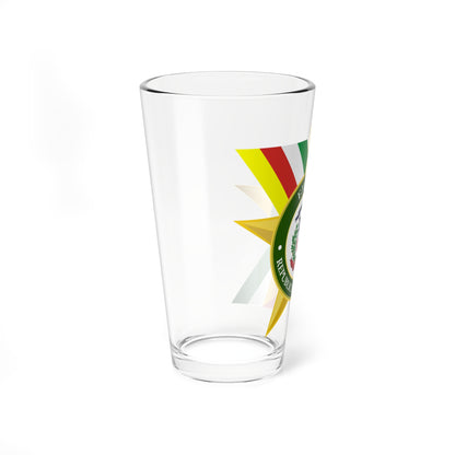 Seal of the Dominican Army (Dominica) (Coat of Arms) Pint Glass 16oz