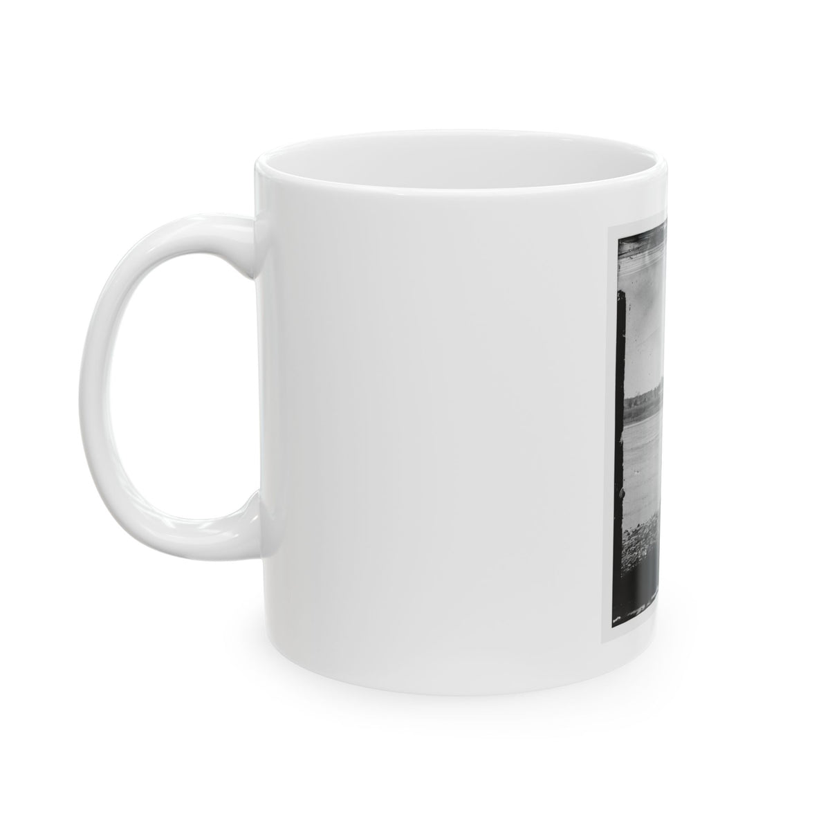 Port Royal Island, S.C. Coosaw Ferry; Battleground Of January 1, 1862, In The Distance (U.S. Civil War) White Coffee Mug