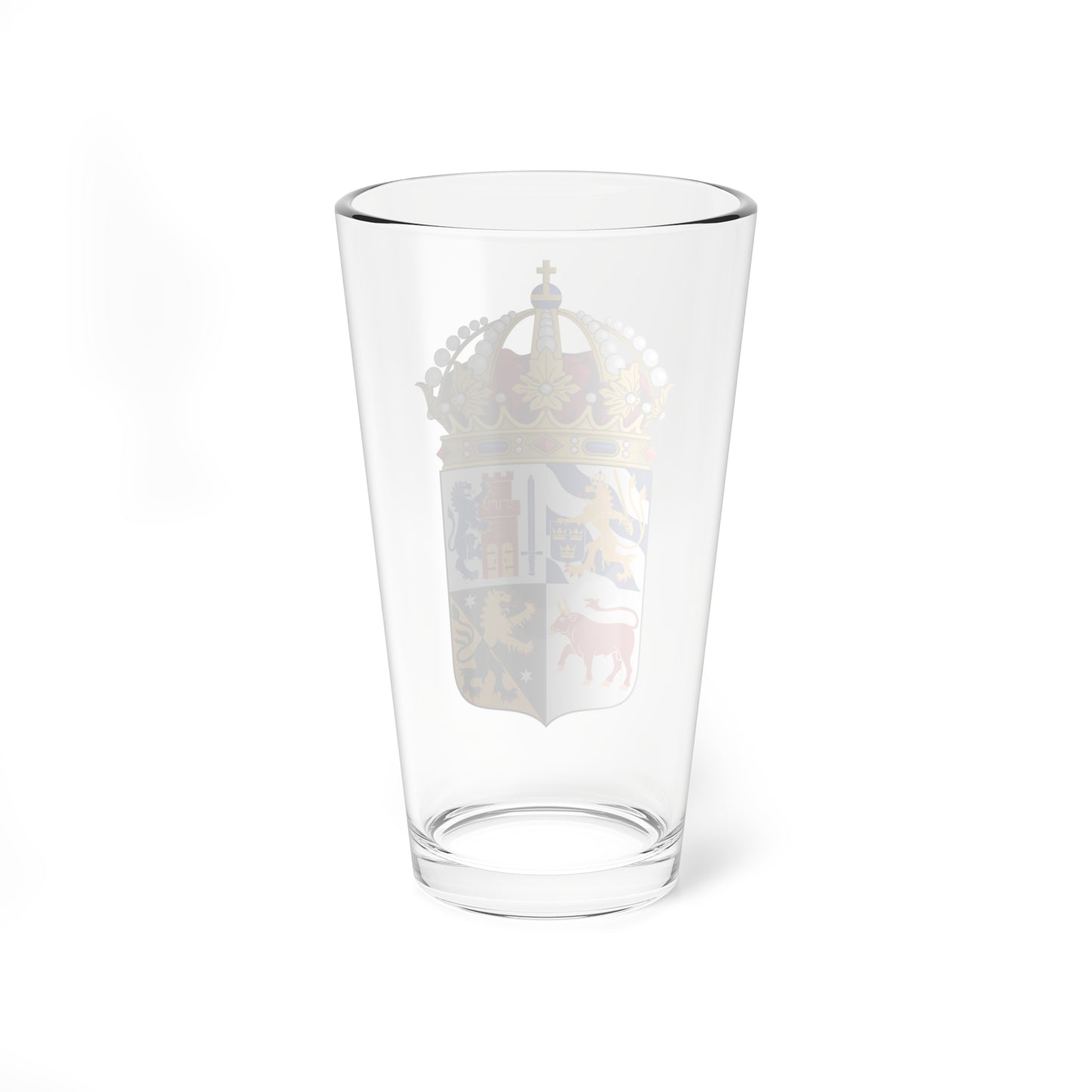 Västra Götalands läns vapen crowned (Sweden) (Coat of Arms) Pint Glass 16oz