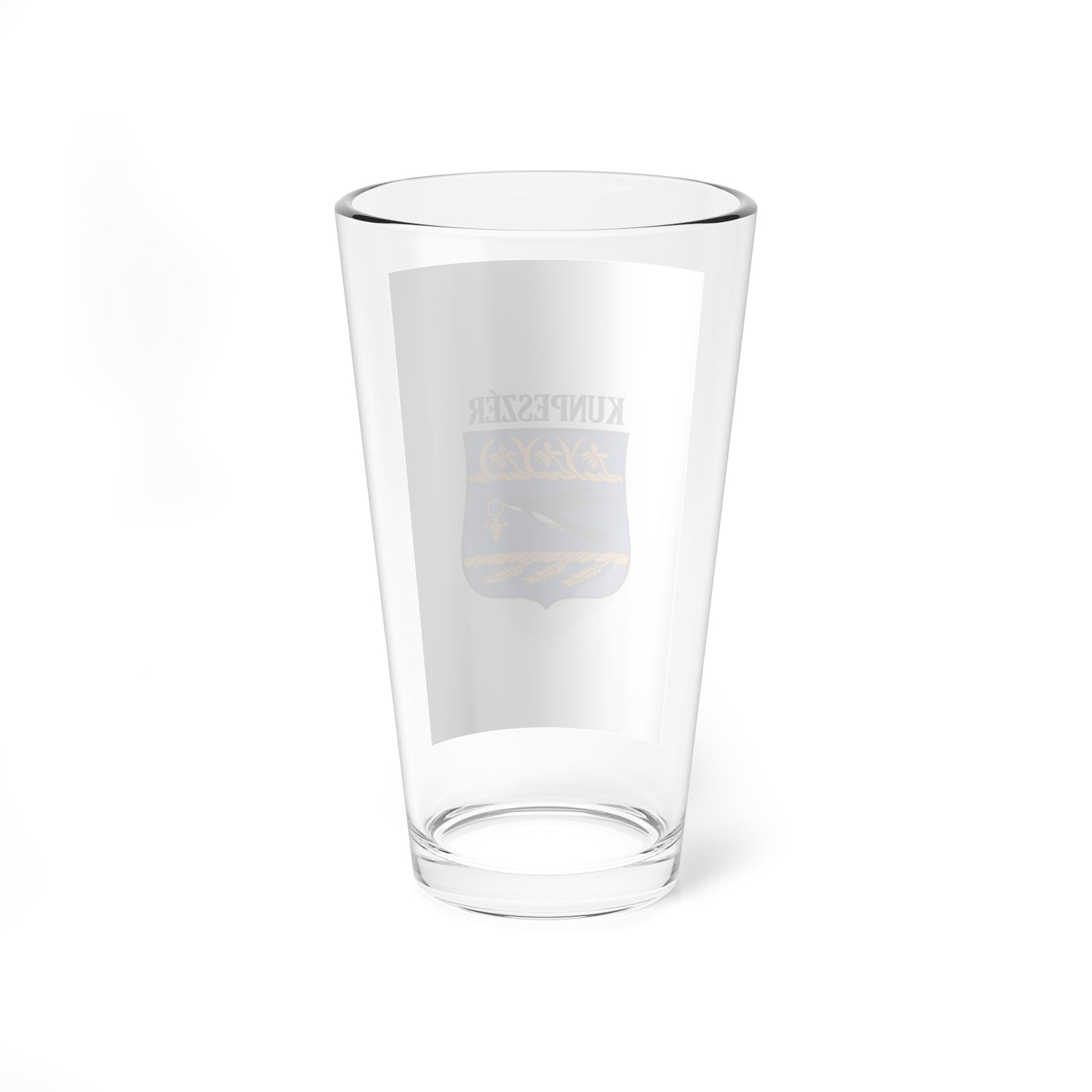 Flag of Kunpeszer vertical (Hungary) Pint Glass 16oz