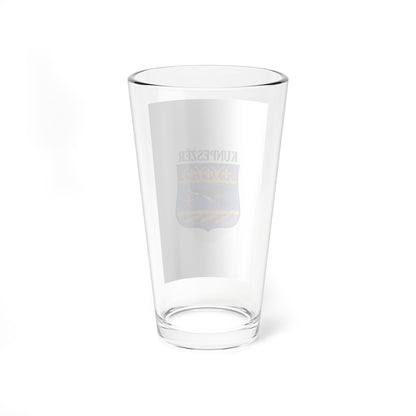 Flag of Kunpeszer vertical (Hungary) Pint Glass 16oz
