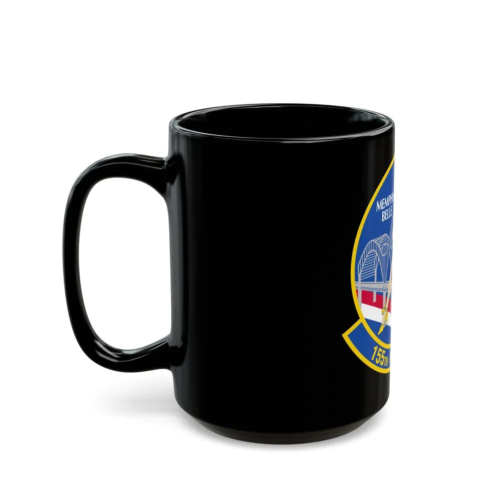 155 Airlift Squadron (U.S. Air Force) Black Coffee Mug-Go Mug Yourself