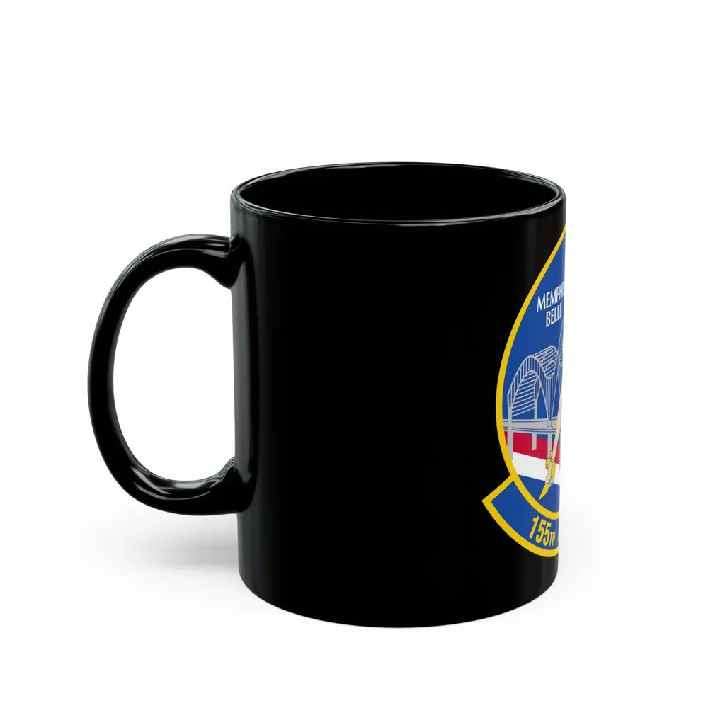 155 Airlift Squadron (U.S. Air Force) Black Coffee Mug-Go Mug Yourself