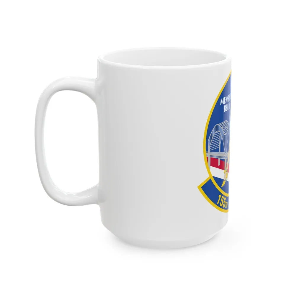 155 Airlift Squadron (U.S. Air Force) White Coffee Mug-Go Mug Yourself