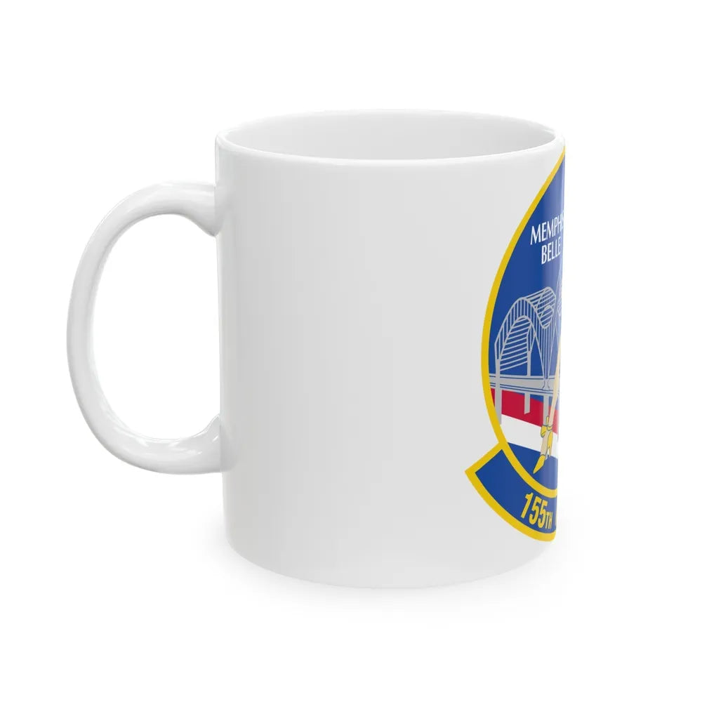 155 Airlift Squadron (U.S. Air Force) White Coffee Mug-Go Mug Yourself