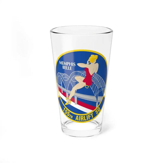 155 Airlift Squadron (U.S. Air Force) Pint Glass 16oz 16oz - Go Mug Yourself