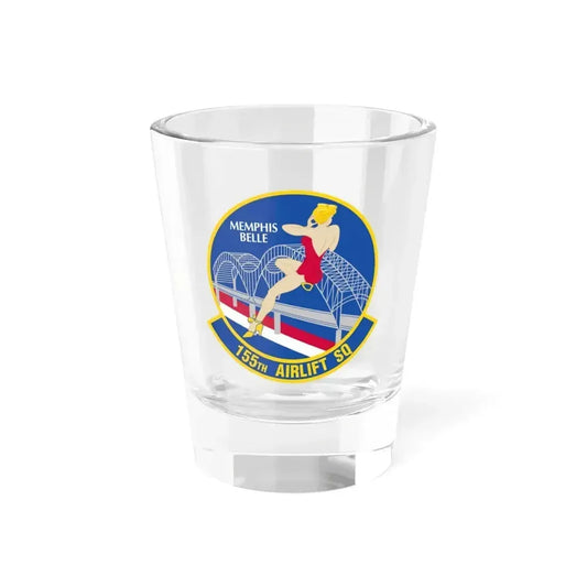 155 Airlift Squadron (U.S. Air Force) Shot Glass 1.5oz 1.5oz - Go Mug Yourself