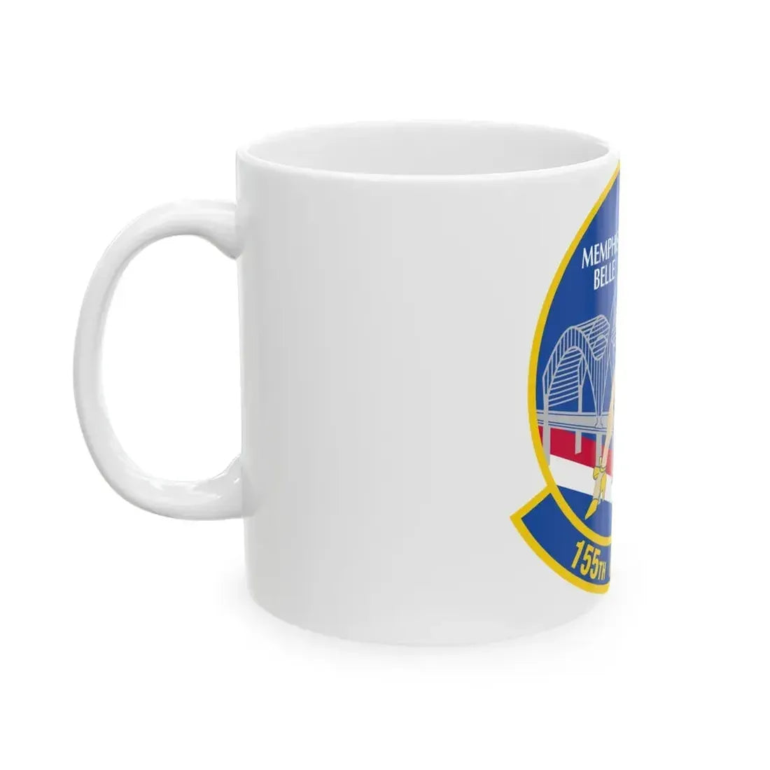 155 Airlift Squadron (U.S. Air Force) White Coffee Mug - Go Mug Yourself
