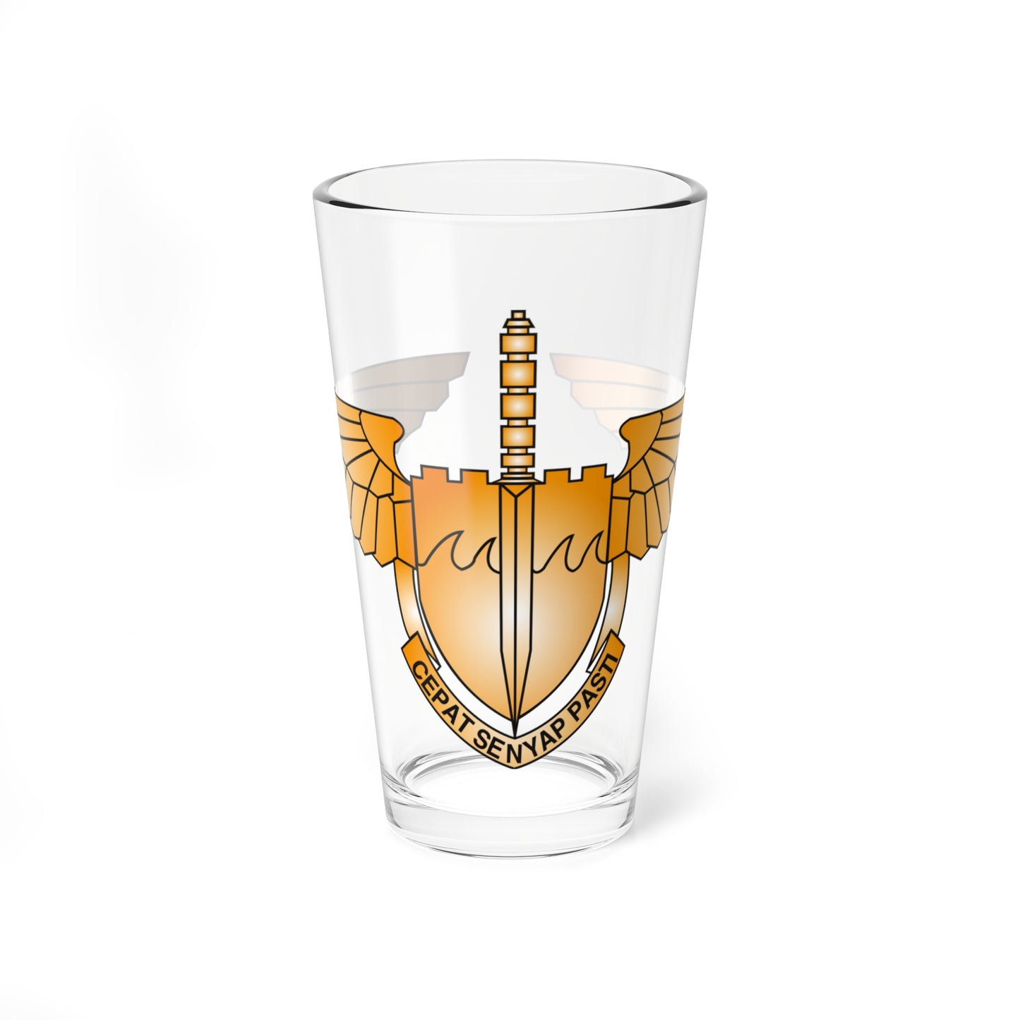 Crest of the Special Air Service of Air Force (Malaysia) (Coat of Arms) Pint Glass 16oz
