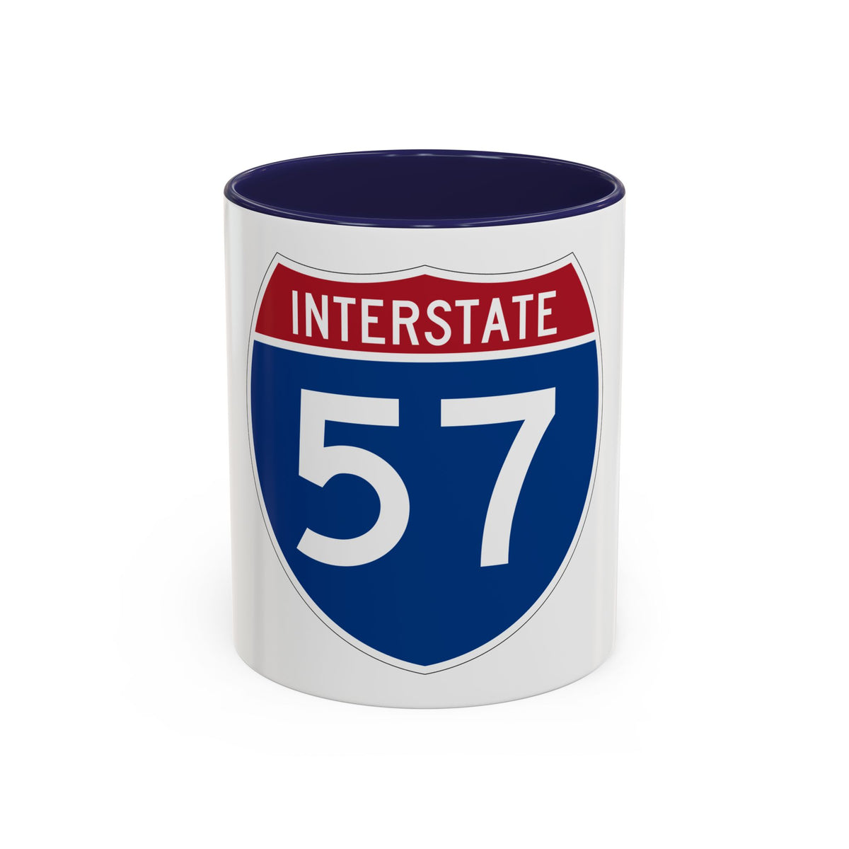 Interstate 57 (U.S. Highways) Accent Coffee Mug