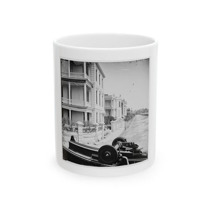 Charleston, S.C. East Battery; Dismantled Blakely Gun In Foreground (U.S. Civil War) White Coffee Mug