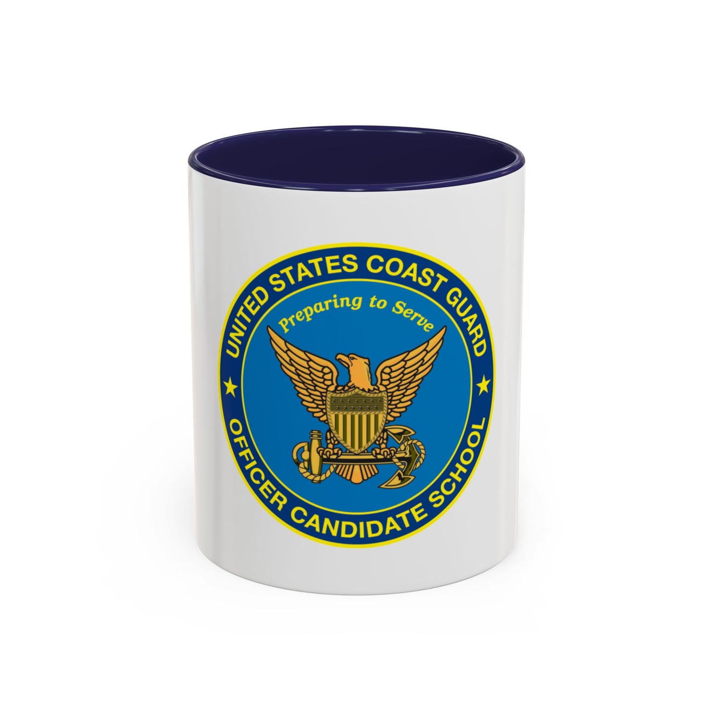 USCG Officer Candidate School (U.S. Coast Guard) Accent Coffee Mug