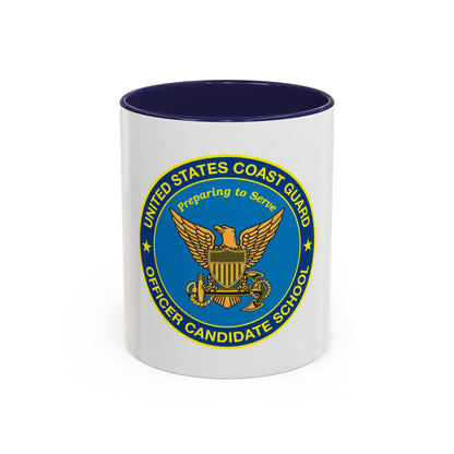USCG Officer Candidate School (U.S. Coast Guard) Accent Coffee Mug