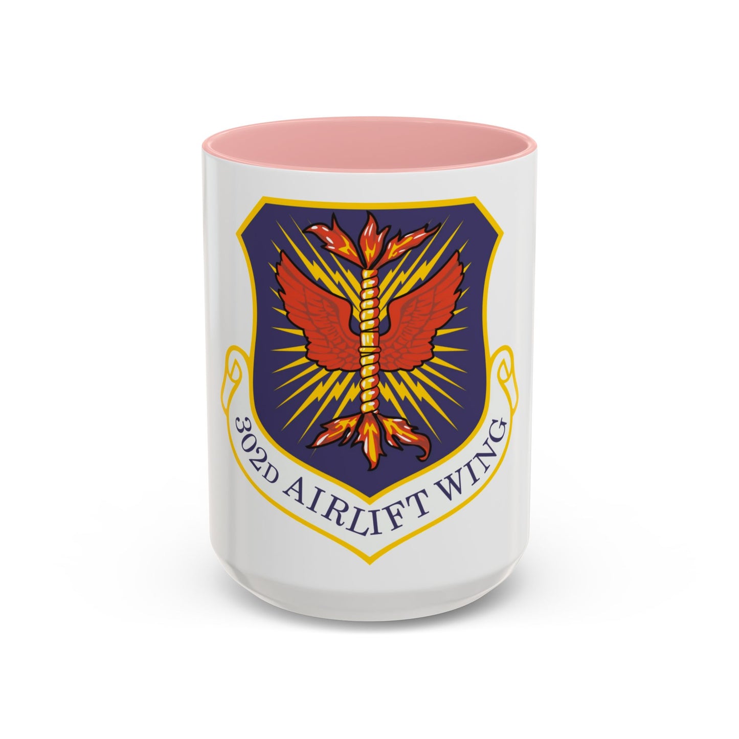 302d Airlift Wing (U.S. Air Force) Accent Coffee Mug