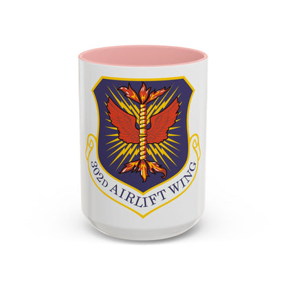 302d Airlift Wing (U.S. Air Force) Accent Coffee Mug