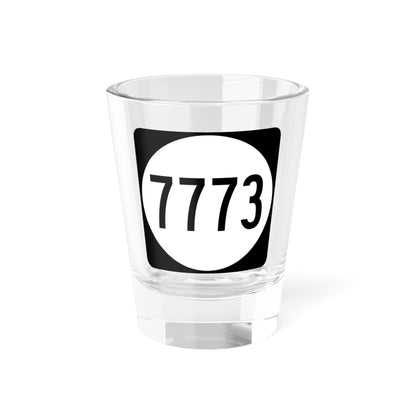 PR tertiary 7773 (Puerto Rico) (Road Sign) Shot Glass 1.5oz