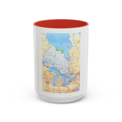 Canada - Ontario (1978) (Map) Accent Coffee Mug
