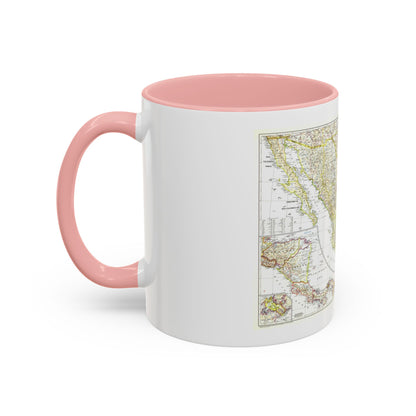 Central America & Mexico (1953) (Map) Accent Coffee Mug