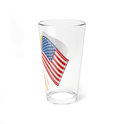 Japan and U.S. flags (Japan) Pint Glass 16oz
