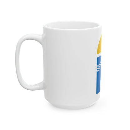 Coat of arms of Canelones Department - White Coffee Mug