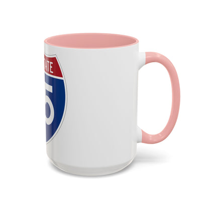 Interstate 55 (U.S. Highways) Accent Coffee Mug