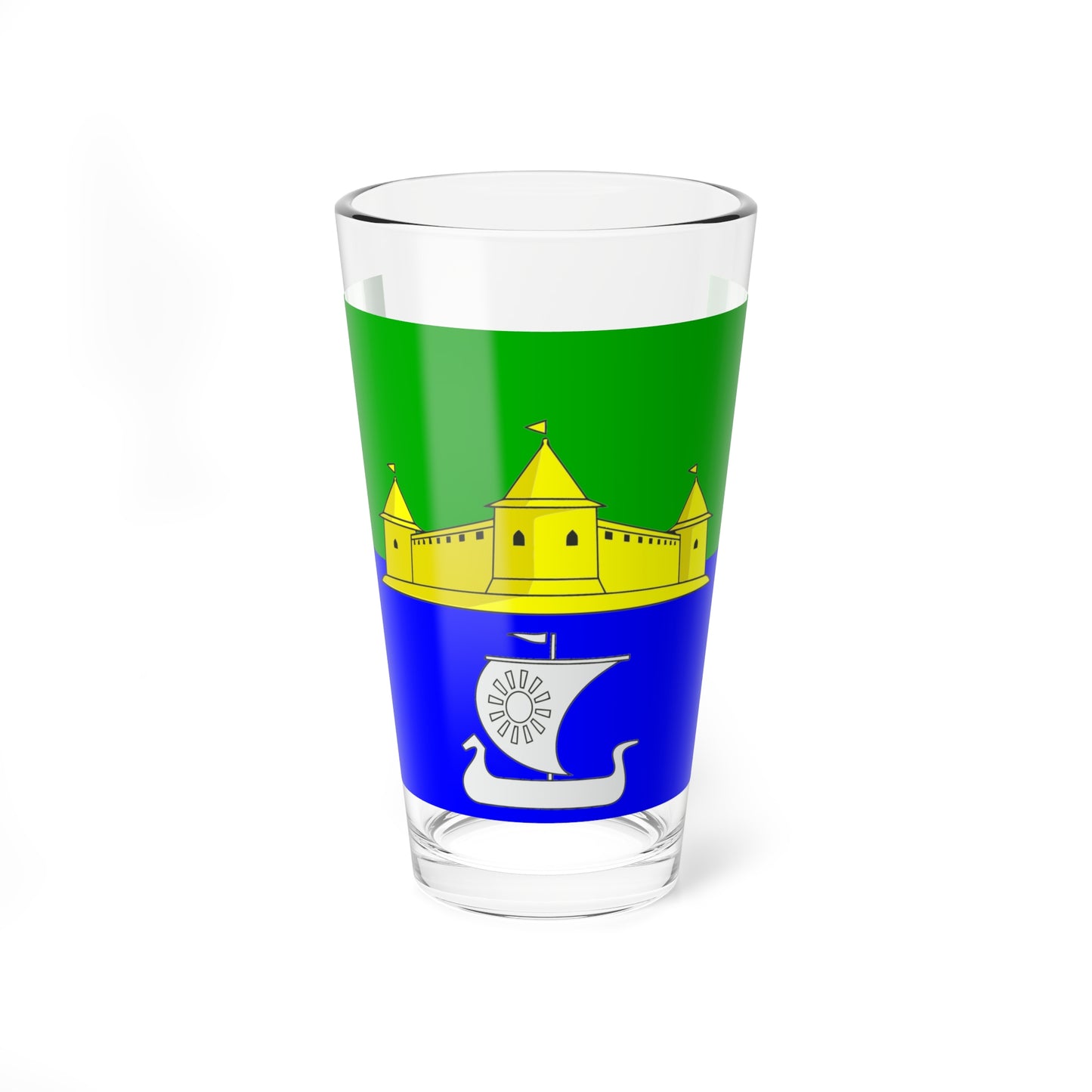 Flag Morozovka Leningrad oblast (Russia) Pint Glass 16oz