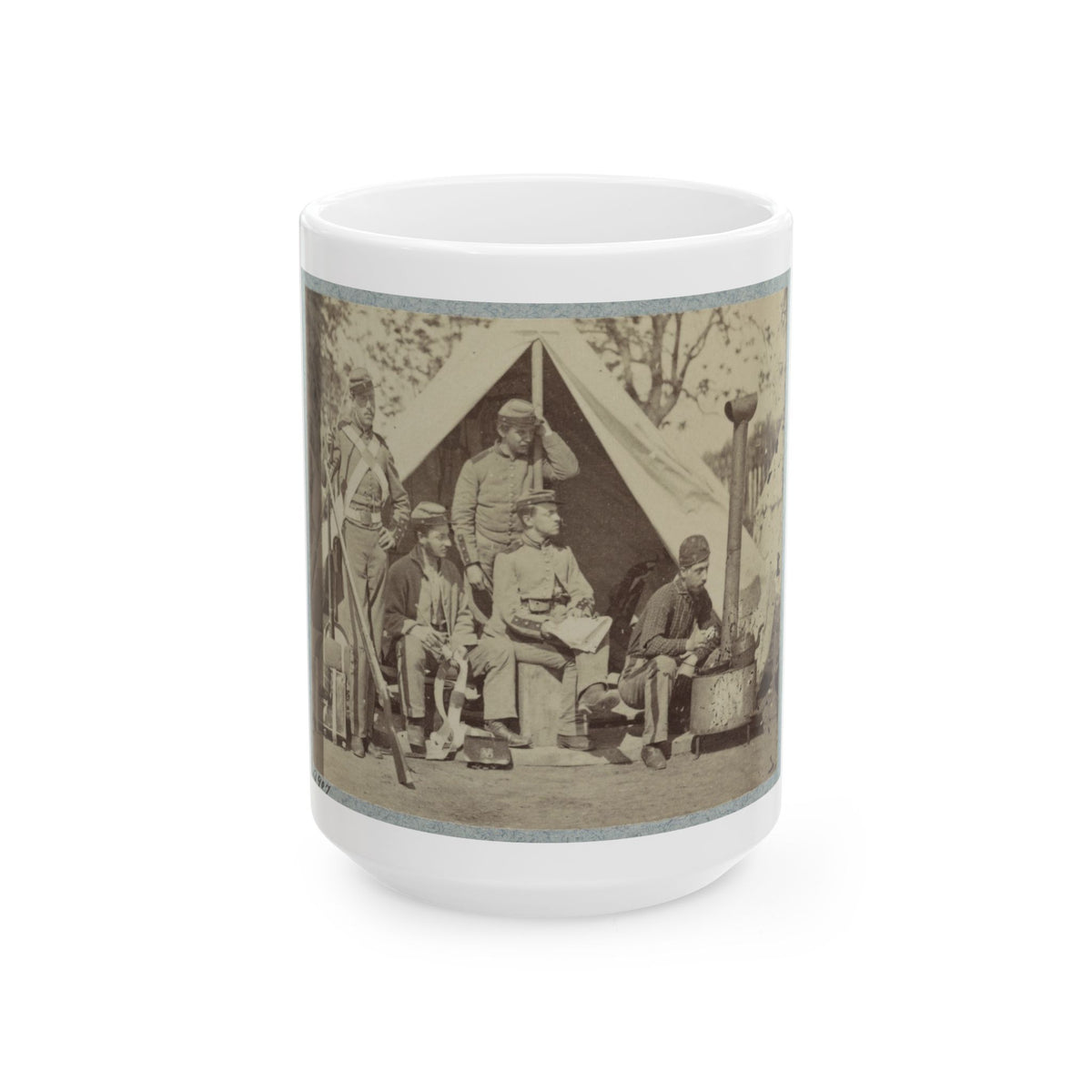 7th N.Y. State Militia, Camp Cameron, D.C., 1861 004 (U.S. Civil War) White Coffee Mug