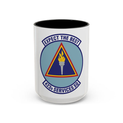 423d Services Squadron (U.S. Air Force) Accent Coffee Mug